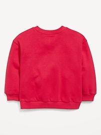 Image number 2 showing, Oversized Long-Sleeve Graphic Sweatshirt for Toddler Girls