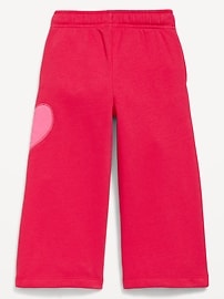 Image number 4 showing, Wide-Leg Graphic Sweatpants for Toddler Girls