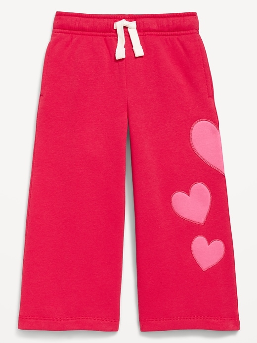 Image number 3 showing, Wide-Leg Graphic Sweatpants for Toddler Girls