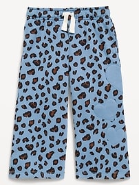 Image number 1 showing, Printed Wide-Leg Sweatpants for Toddler Girls