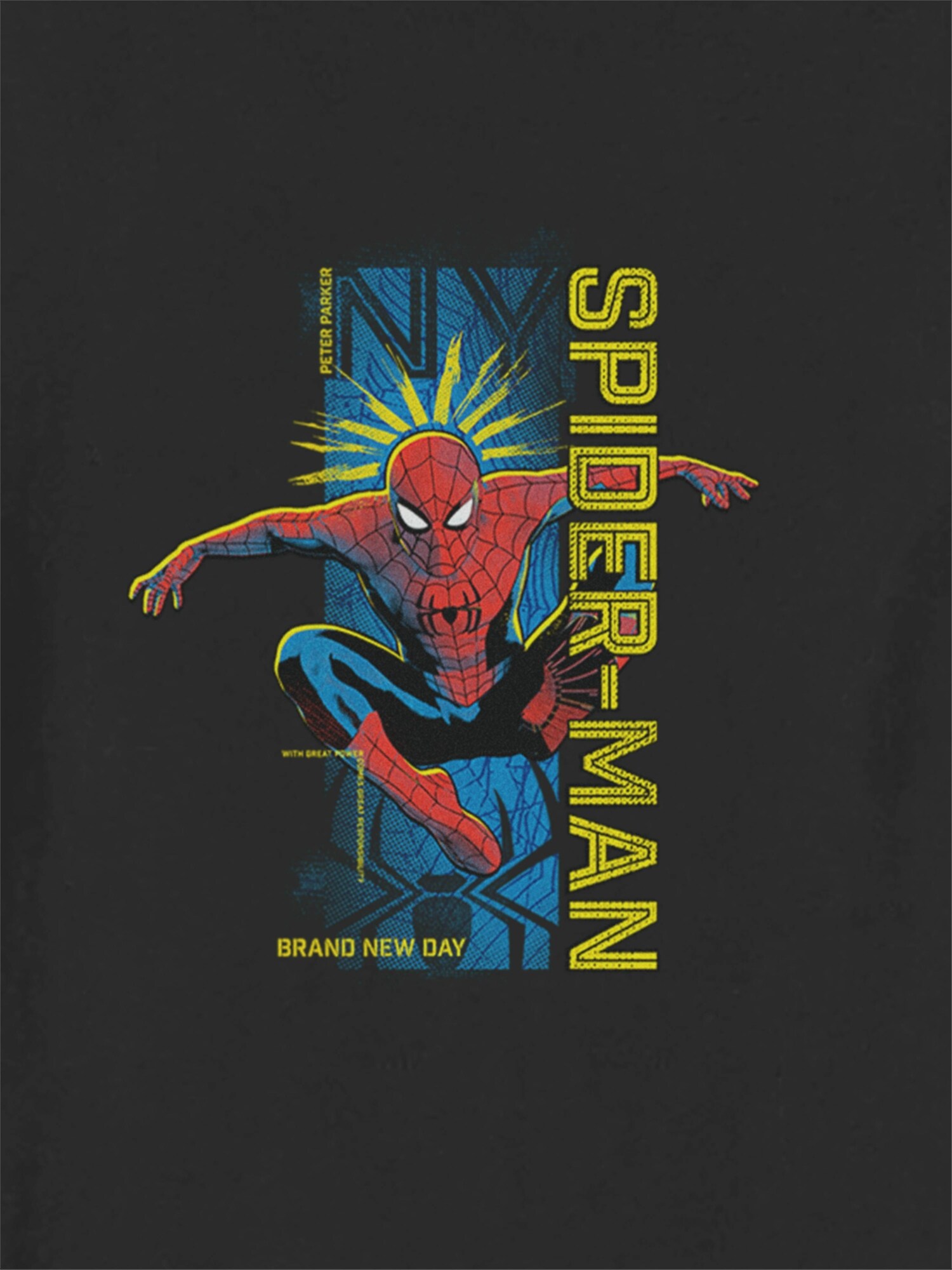 Детская футболка Old Navy Spider-Man Brand New Day с принтом для малышей, цвет: Чёрный — фото 2
