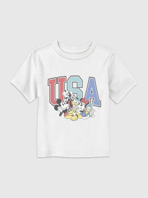 Mickey USA Friends Graphic T-shirt for Toddlers