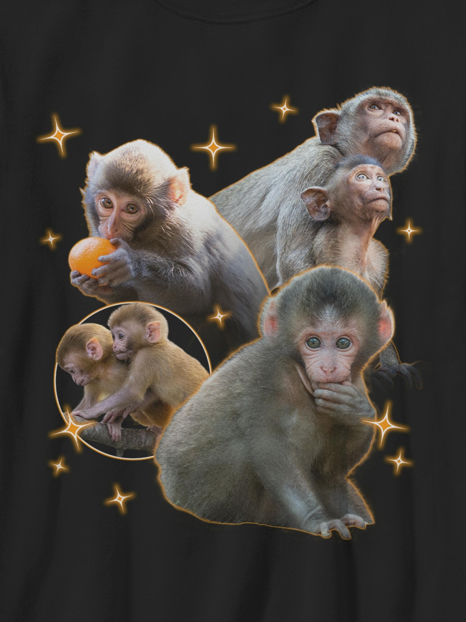 Детская футболка Old Navy Punch The Monkey y2k Graphic, цвет: Чёрный — фото 2
