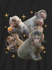 Image number 2 showing, Punch The Monkey y2k Graphic T-Shirt For Kids