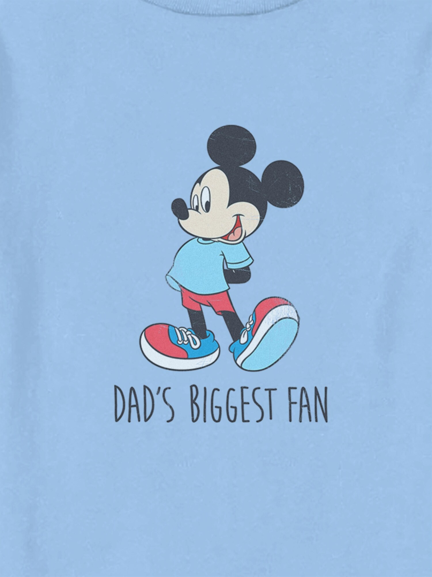 Детская футболка Old Navy Mickey Classic Dads Fan Mickey с принтом для малышей, цвет: Светлый синий — фото 2