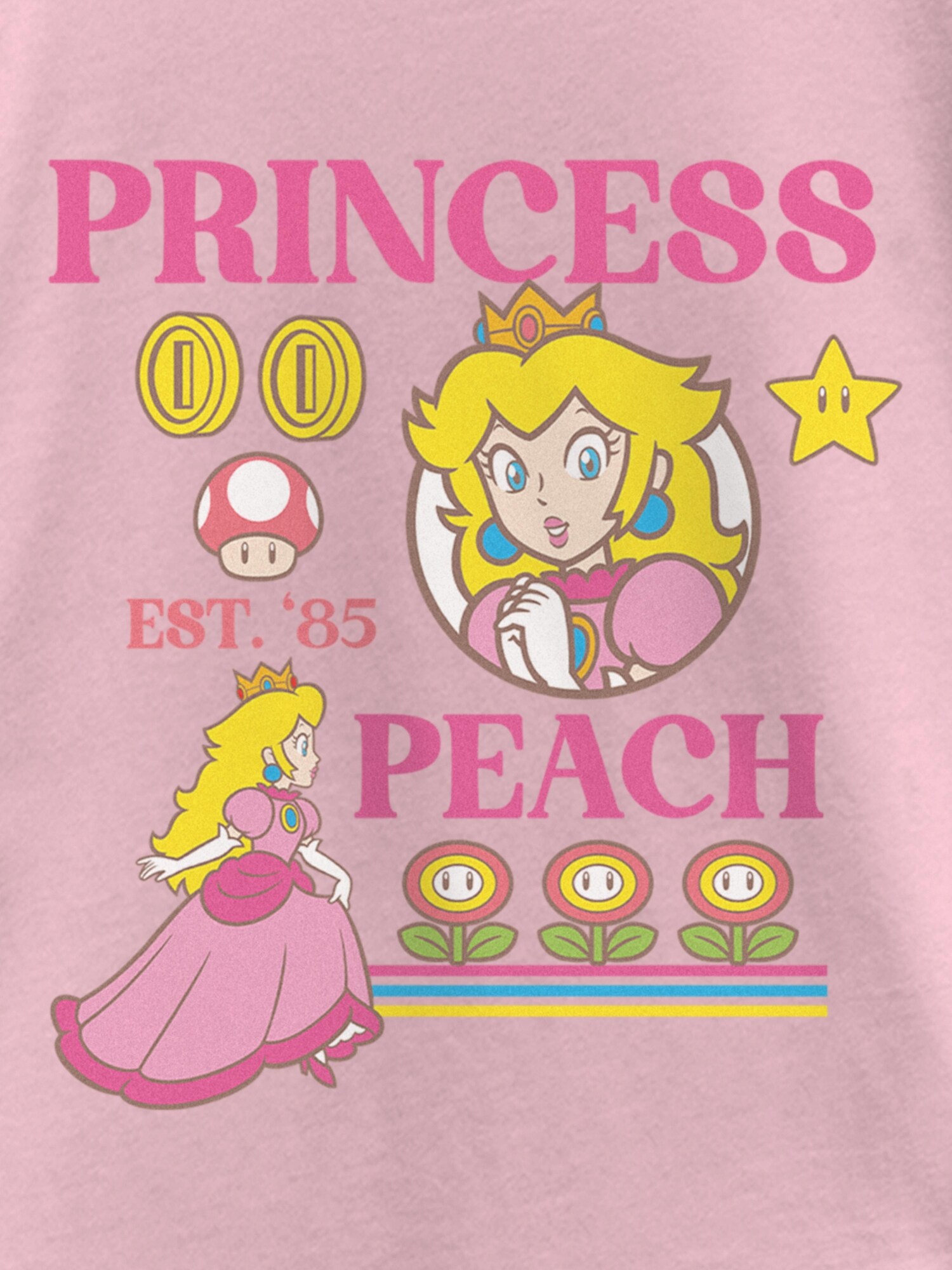 Детская футболка Old Navy Princess Peach Graphic, цвет: Розовый — фото 2