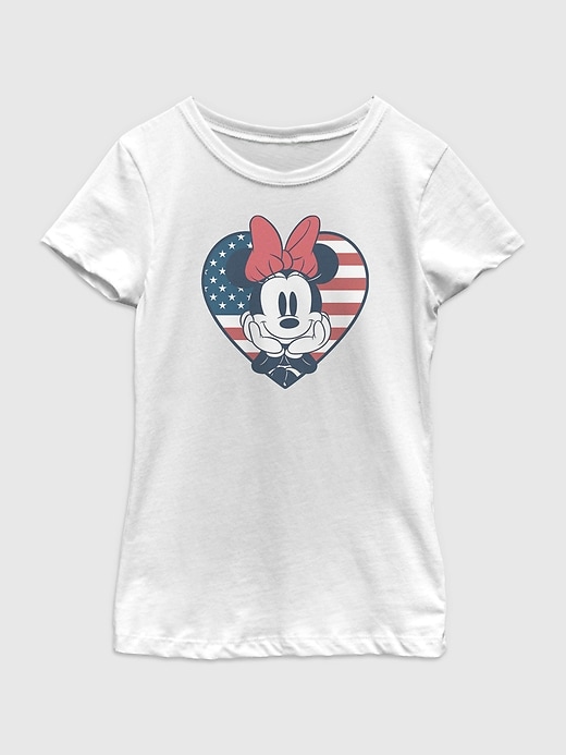 Image number 1 showing, Minnie Mouse Flag Graphic T-Shirt