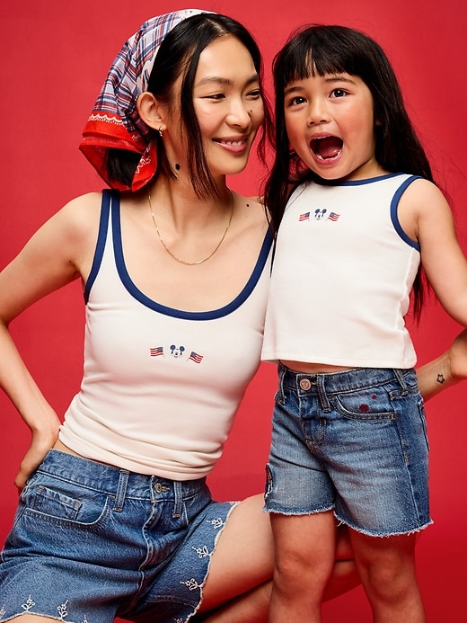 Image number 4 showing, Old Navy x Disney Mickey Mouse Ribbed Tank Top for Toddler Girls