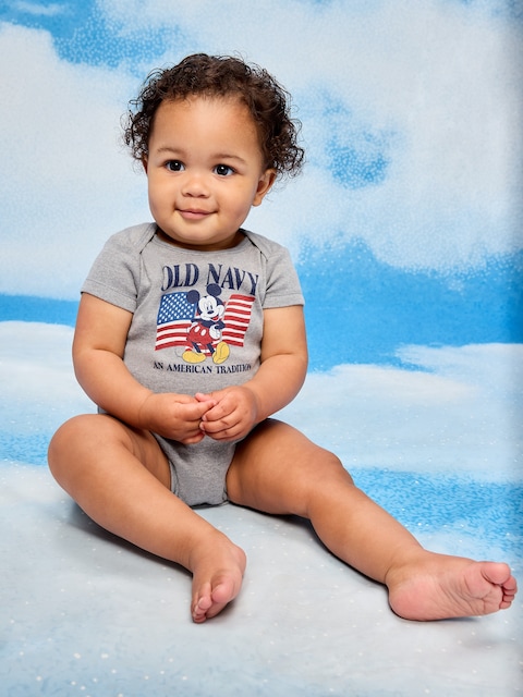 Old Navy x Disney Mickey Mouse Short-Sleeve Unisex Graphic Bodysuit for Baby