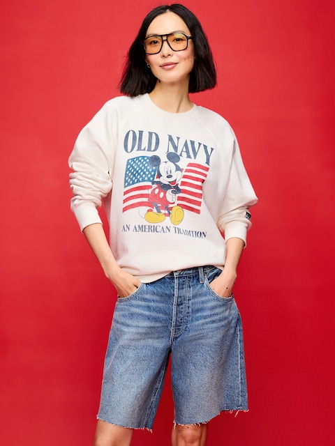 Old Navy x Disney Mickey Mouse Crew-Neck Sweatshirt for Adults