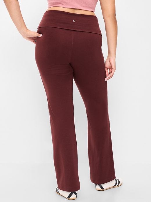 Image number 6 showing, High-Waisted PowerChill Fold-Over Bootcut Leggings