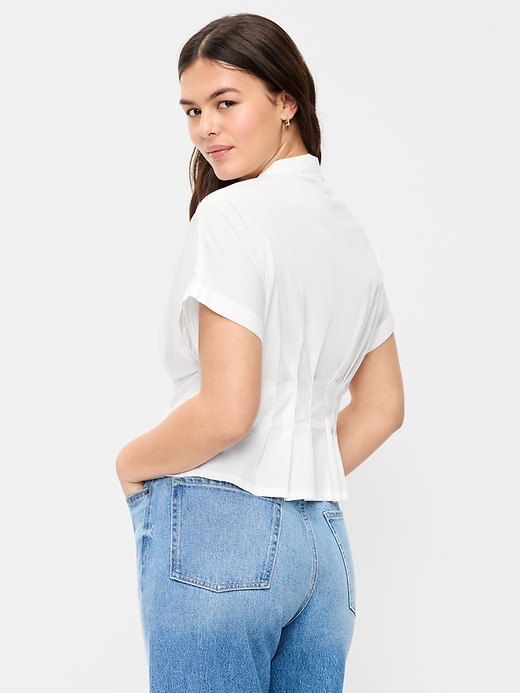 Image number 6 showing, Slim-Waisted Button-Down Shirt