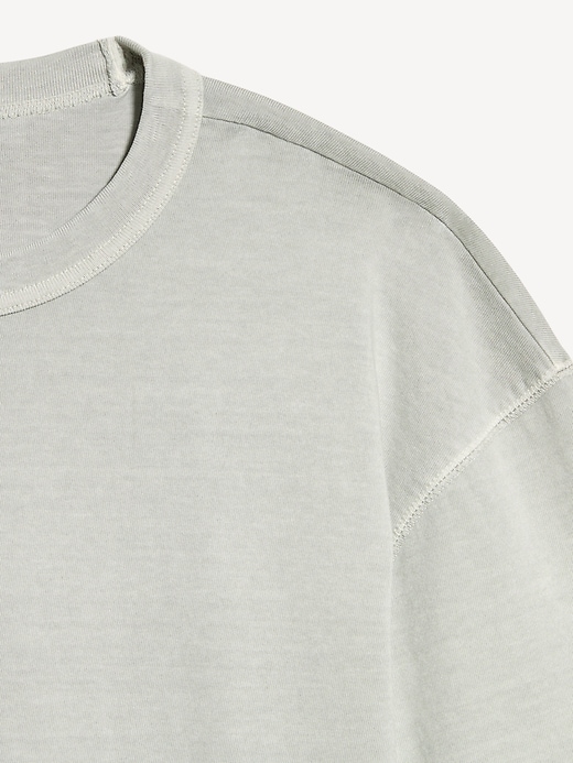 Image number 4 showing, Garment-Dyed Heavyweight Cropped T-Shirt