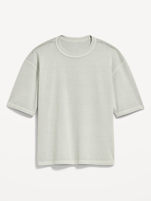 Image number 3 showing, Garment-Dyed Heavyweight Cropped T-Shirt