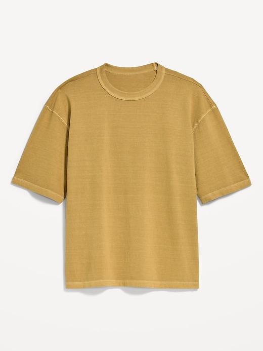 Image number 3 showing, Garment-Dyed Heavyweight Cropped T-Shirt