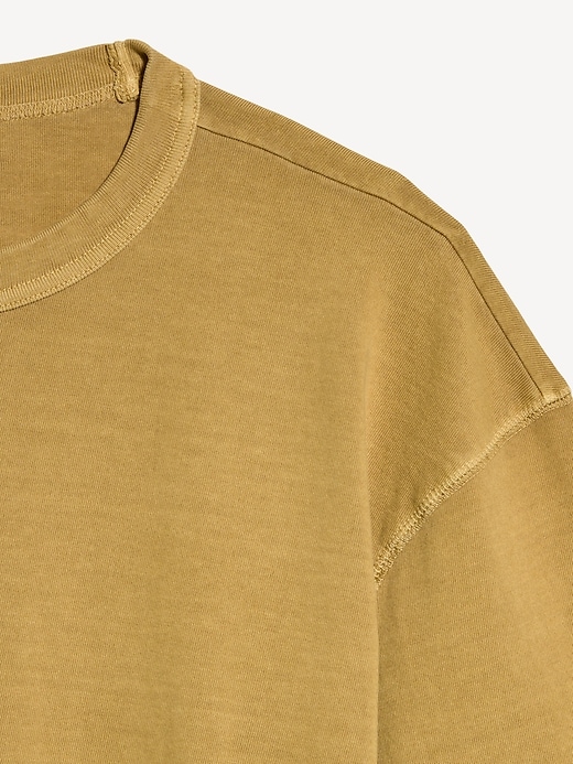 Image number 4 showing, Garment-Dyed Heavyweight Cropped T-Shirt