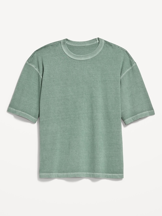 Image number 3 showing, Garment-Dyed Heavyweight Cropped T-Shirt
