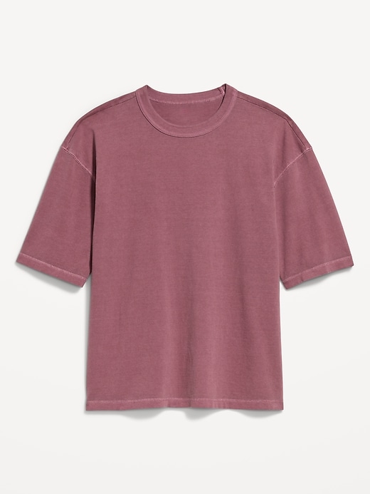 Image number 3 showing, Garment-Dyed Heavyweight Cropped T-Shirt
