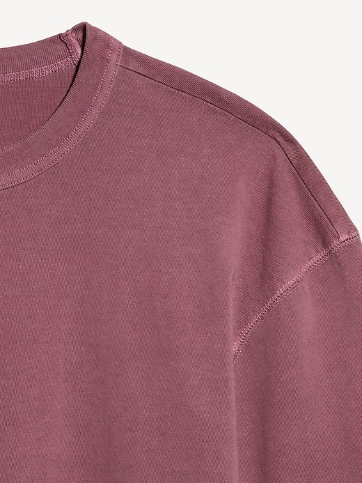 Image number 4 showing, Garment-Dyed Heavyweight Cropped T-Shirt