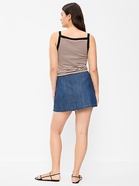 Image number 3 showing, Denim Micro Skort