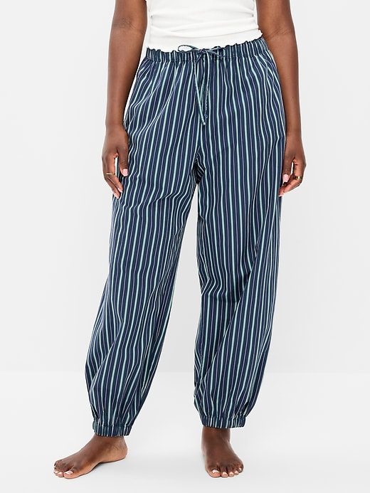 Image number 6 showing, Cinched Poplin Balloon Pants