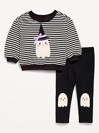 Image number 3 showing, Graphic Sweatshirt and Leggings Set for Baby
