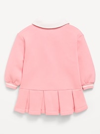 Image number 2 showing, Long-Sleeve Collared Fleece Dress for Baby