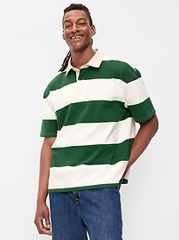 Image number 1 showing, Striped Rugby Polo