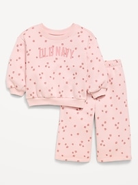 Image number 1 showing, Printed Logo Graphic Sweatshirt and Sweatpants Set for Baby
