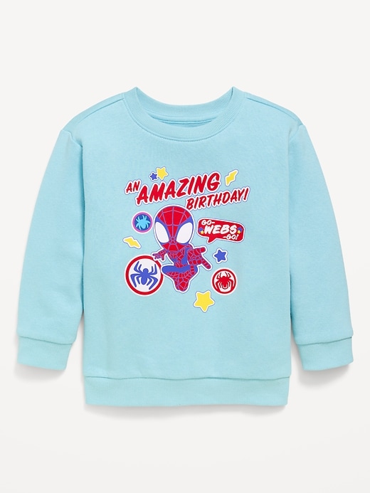 Image number 1 showing, Marvel™ Spider-Man Oversized Graphic Sweatshirt for Toddler Boys