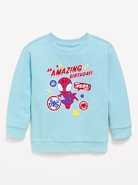 Image number 1 showing, Marvel™ Spider-Man Oversized Graphic Sweatshirt for Toddler Boys