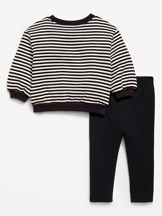 Image number 2 showing, Graphic Sweatshirt and Leggings Set for Baby