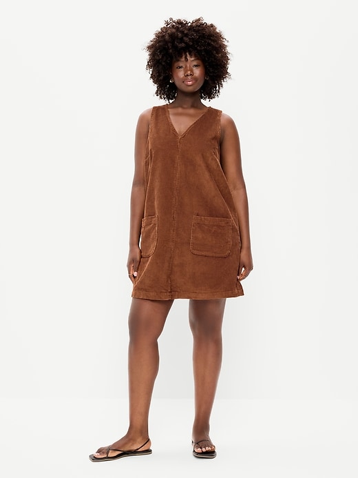 Sleeveless Pinafore Mini Dress | Old Navy