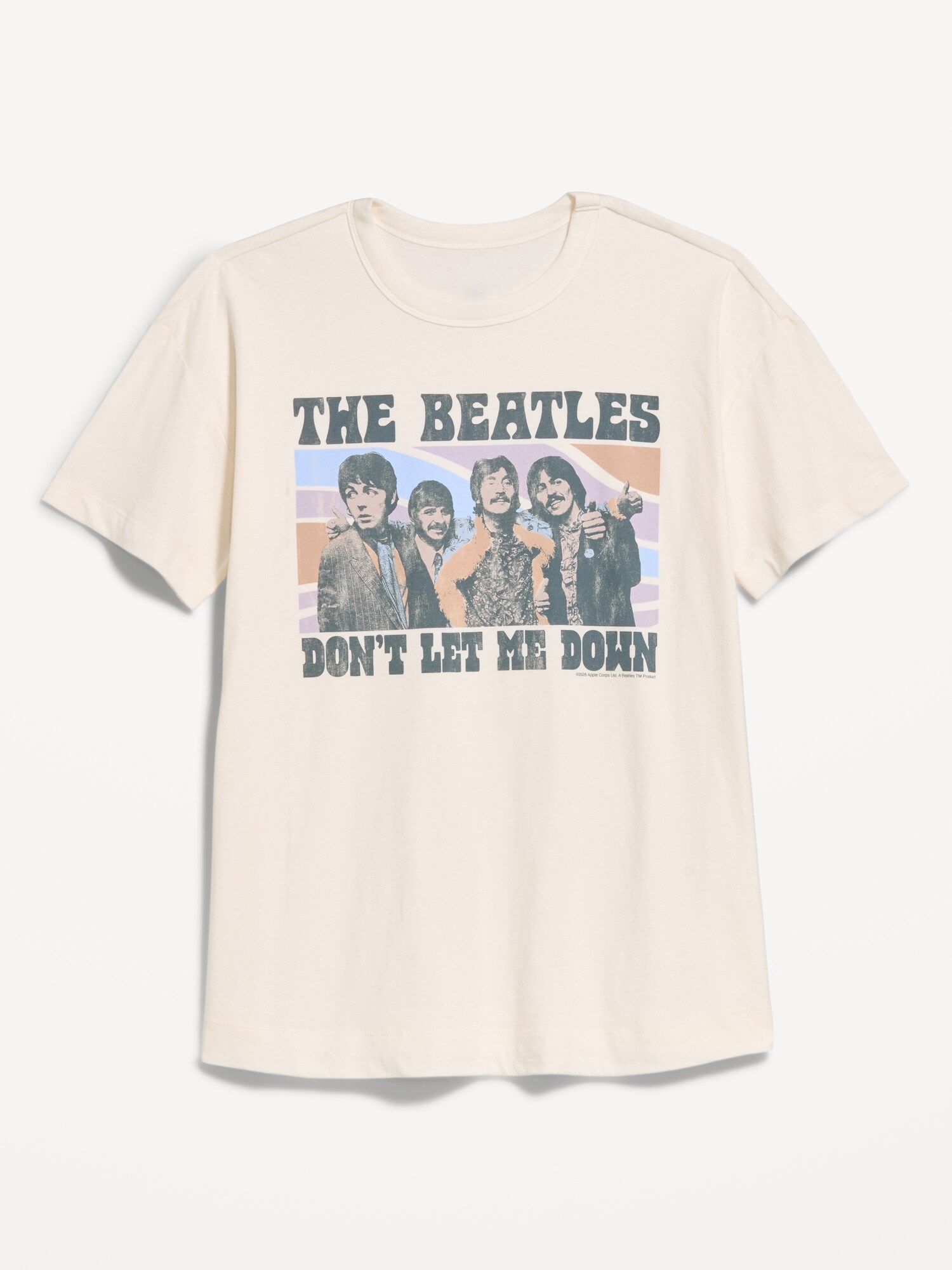 Женская футболка Old Navy The Beatles™ Oversized Tunic, цвет: Морская соль — фото 5