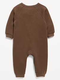 Image number 3 showing, Printed Long-Sleeve Fleece One-Piece for Baby