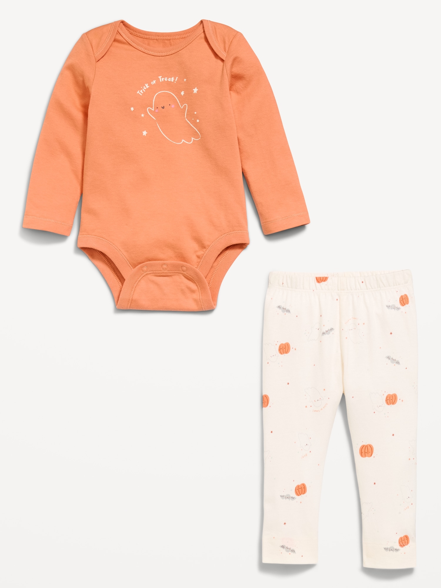 Long-Sleeve Bodysuit and Leggings Set for Baby