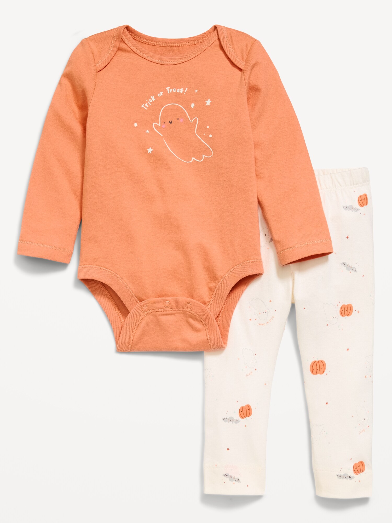Long-Sleeve Bodysuit and Leggings Set for Baby