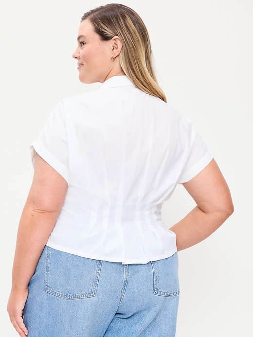 Image number 8 showing, Slim-Waisted Button-Down Shirt