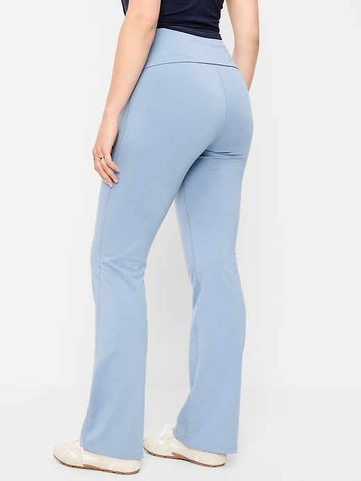 Image number 3 showing, High-Waisted PowerChill Fold-Over Bootcut Leggings