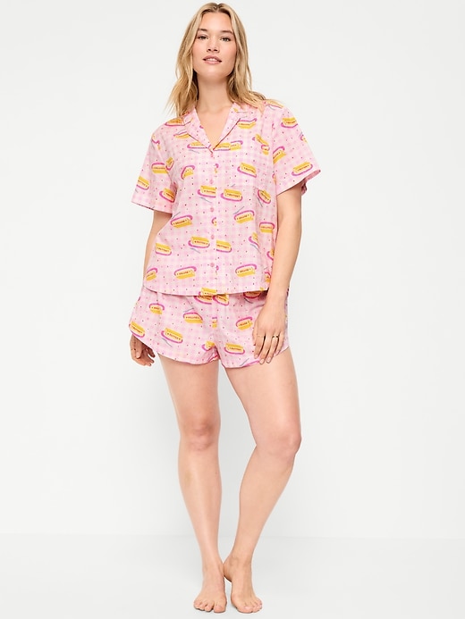 Image number 4 showing, Poplin Pajama Short Set