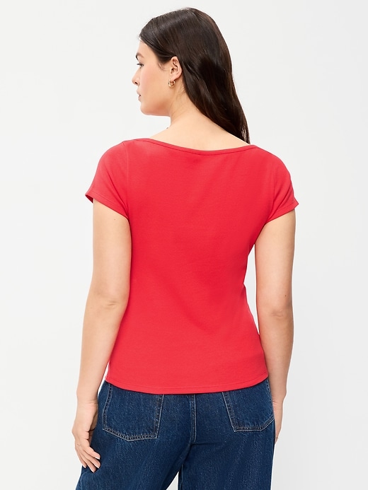 Image number 6 showing, Snug Boatneck T-Shirt