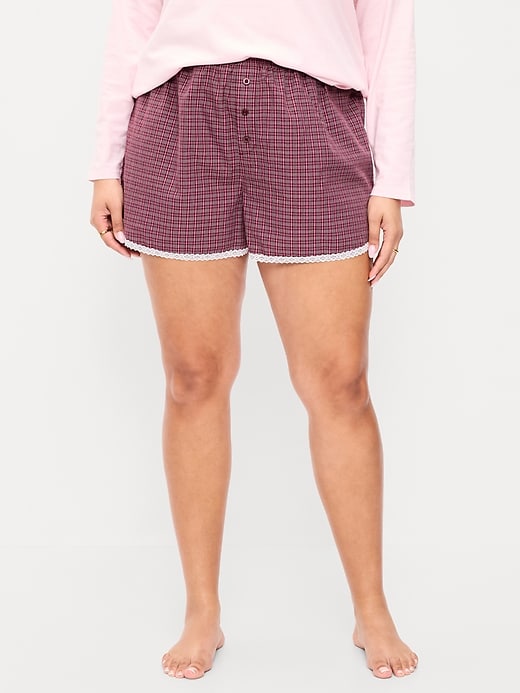 Image number 8 showing, Classic Poplin Boxer Pajama Shorts