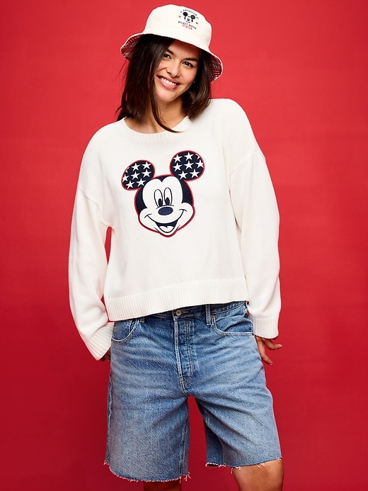 Image number 5 showing, Old Navy x Disney Mickey Mouse Crew-Neck Graphic Sweater for Women