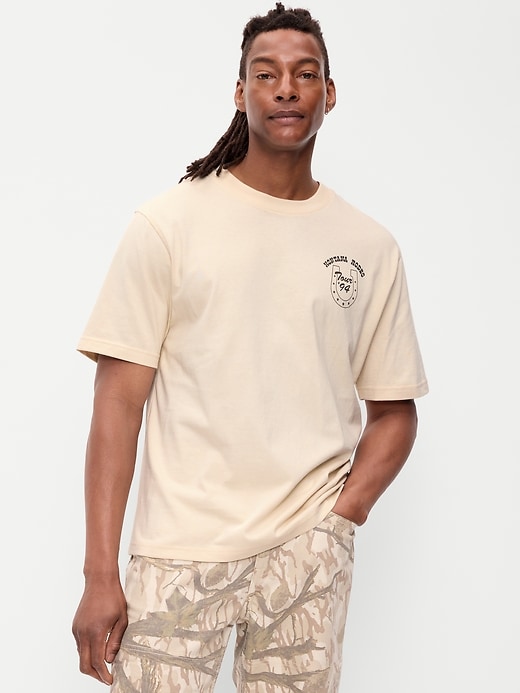 Image number 1 showing, Loose Heavyweight Graphic T-Shirt