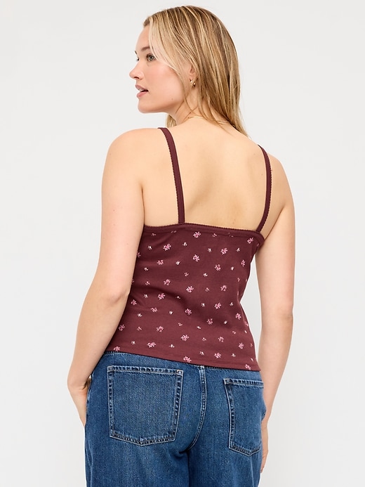 Image number 6 showing, Button-Front Cami Tank Top