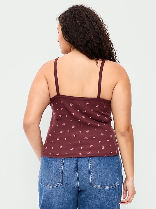 Image number 8 showing, Button-Front Cami Tank Top