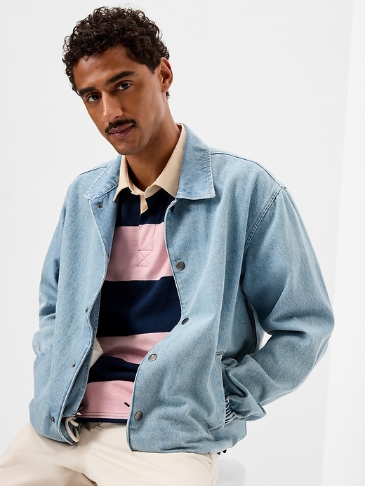 Image number 3 showing, Striped Rugby Polo
