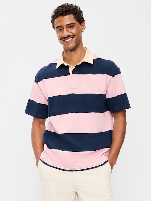 Striped Rugby Polo