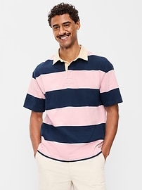 Image number 1 showing, Striped Rugby Polo