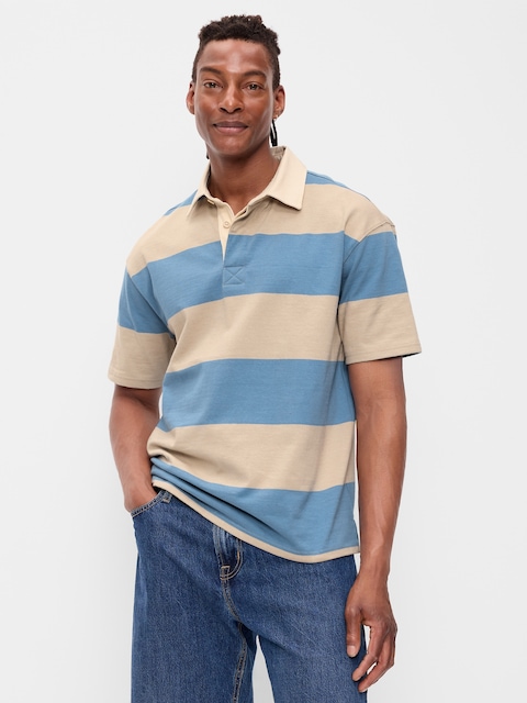 Striped Rugby Polo